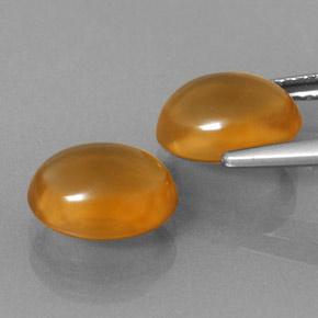 Citrine Gemstone in 10 x 8 mm (calibrated) Size for Sale, Citrine Stone in Yellow Orange Color