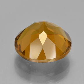 Citrine Gemstone in 12 mm (calibrated) Size for Sale, Citrine Stone in Medium Orange Color