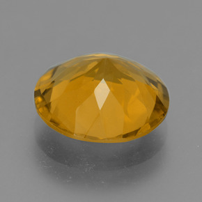 Citrine Gemstone in 12 mm (calibrated) Size for Sale, Citrine Stone in Deep Golden Orange Color