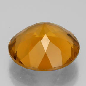 Citrine Gemstone in 14 mm (calibrated) Size for Sale, Citrine Stone in Yellow Orange Color