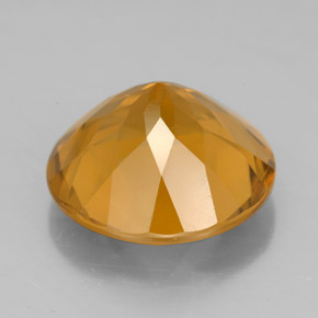 Citrine Gemstone in 14 mm (calibrated) Size for Sale, Citrine Stone in Yellow Golden Color