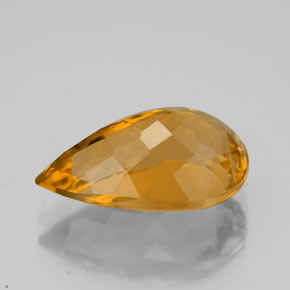Citrine Gemstone in 14 x 9 mm (calibrated) Size for Sale, Citrine Stone in Yellow Golden Color