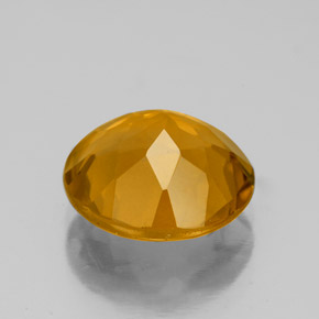 Citrine Gemstone in 11 mm (calibrated) Size for Sale, Citrine Stone in Yellow Golden Color