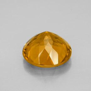 Citrine Gemstone in 12 mm (calibrated) Size for Sale, Citrine Stone in Yellow Golden Color