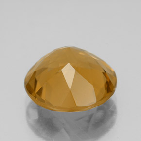 Citrine Gemstone in 12 mm (calibrated) Size for Sale, Citrine Stone in Dark Orange-Gold Color