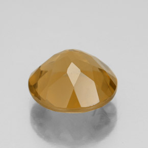 Citrine Gemstone in 11 mm (calibrated) Size for Sale, Citrine Stone in Orange-Gold  Color