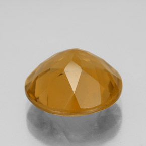 Citrine Gemstone in 12 mm (calibrated) Size for Sale, Citrine Stone in Dark Orange  Color