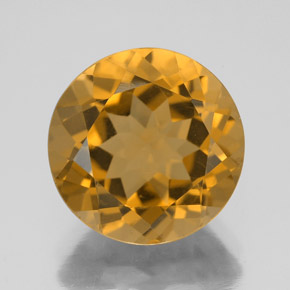 ゴールド シトリン 宝石 - 5.8ct ラウンドファセット (ID: 338573)