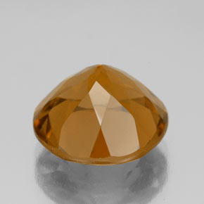 Citrine Gemstone in 12 mm (calibrated) Size for Sale, Citrine Stone in Deep Orange-Gold Color