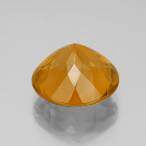 Citrine Gemstone in 12 mm (calibrated) Size for Sale, Citrine Stone in Yellow Golden Color
