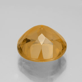 Citrine Gemstone in 12 mm (calibrated) Size for Sale, Citrine Stone in Dark Orange-Gold Color