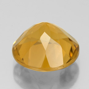 Citrine Gemstone in 12 mm (calibrated) Size for Sale, Citrine Stone in Orange-Gold Color