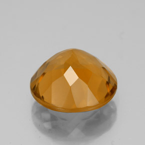 Citrine Gemstone in 11 mm (calibrated) Size for Sale, Citrine Stone in Yellow Golden Color