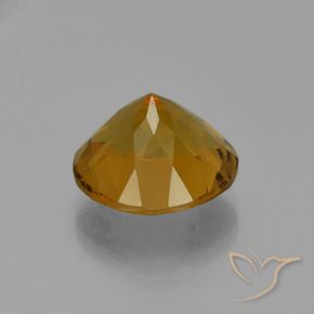Citrine Gemstone in 14 mm (calibrated) Size for Sale, Citrine Stone in Golden-Brown Color