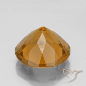 Citrine Gemstone in 14 mm (calibrated) Size for Sale, Citrine Stone in Orange-Gold Color