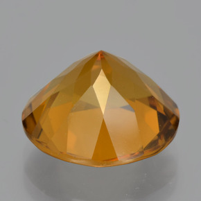 Citrine Gemstone in 14 mm (calibrated) Size for Sale, Citrine Stone in Orange-Gold Color