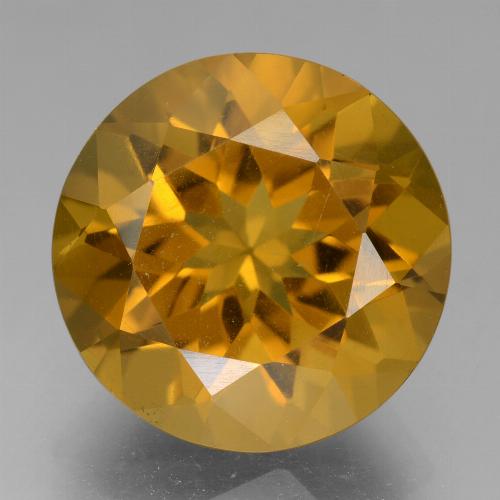 Oro Citrina Gema - 8.5ct Faceta Redonda (ID: 339742)