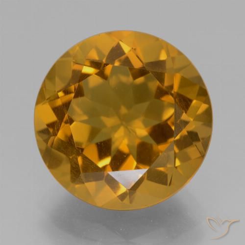 Citrino dorato taglio rotondo da 8,8 ct dal Brasile, dimensione 14,1mm, pietra preziosa naturale non trattati , purezza VS, Citrino Sfaccettatura rotonda da 1 pz, durezza Mohs di 7 adatto per gioielli da indossare ogni giorno, Sblocca Chakra del Plesso Solare, Photo A