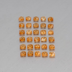 Citrine Gemstones in 3.1 x 3 mm Size for Sale, Citrine Stones in Yellow Golden Color
