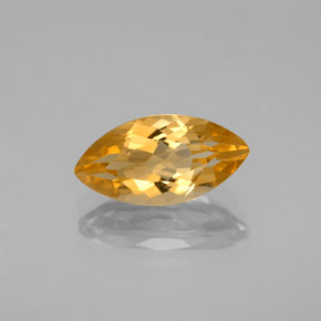 1.75 ct Orange Citrine Gemstone, Citrine Gem in Marquise Facet Shape for Sale.