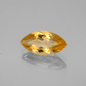 1.75 ct Orange Citrine Stone, Natural Citrine in Marquise Facet Shape for Sale