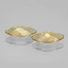 Citrine Gemstone in 12 x 6 mm (calibrated) Size for Sale, Citrine Stone in Yellow Golden Color
