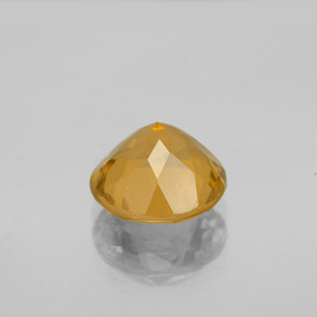 Citrine Gemstone in 9 mm (calibrated) Size for Sale, Citrine Stone in Yellow Golden Color