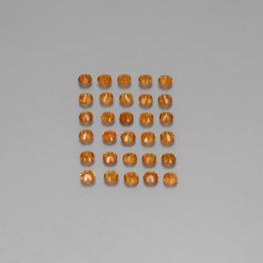 Citrine Gemstone in 2.5 mm (calibrated) Size for Sale, Citrine Stone in Yellow Orange Color