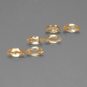 2.20 ct Yellow Citrine Stone, Natural Citrine in Marquise Facet Shape for Sale