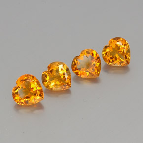 1.2ct Heart Facet Yellow Golden Citrine for sale thumb image of 1.2ct Heart Facet Yellow Golden Citrine (ID: 355987)