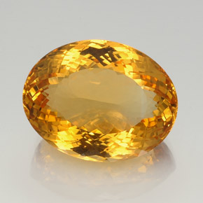 38.6ct Oval Portuguese-Cut Yellow Golden Citrine for sale thumb image of 38.6ct Oval Portuguese-Cut Yellow Golden Citrine (ID: 358480)