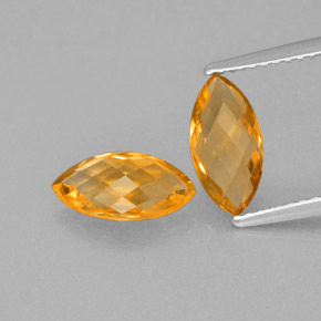 1.1ct Marquise Checkerboard (double sided) Yellow Golden Citrine Gem for sale 1.1ct Marquise Checkerboard (double sided) Yellow Golden Citrine Gem (ID: 364667)