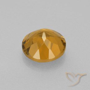 Citrine Gemstone in 11 mm (calibrated) Size for Sale, Citrine Stone in Orange-Gold Color
