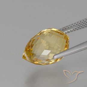 Citrine Gemstone in 14.1 x 9.5 mm Size for Sale, Citrine Stone in Light Golden Color