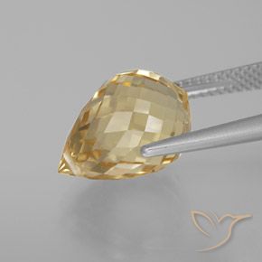 Citrine Gemstone in 13.9 x 9.6 mm Size for Sale, Citrine Stone in Golden Orange Color