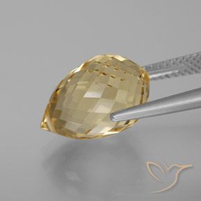 Citrine Gemstone in 14 x 9 mm (calibrated) Size for Sale, Citrine Stone in Light Golden Color