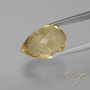 Citrine Gemstone in 13 x 9 mm (calibrated) Size for Sale, Citrine Stone in Gold Color