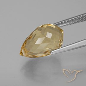 Citrine Gemstone in 14 x 9 mm (calibrated) Size for Sale, Citrine Stone in Golden Orange Color