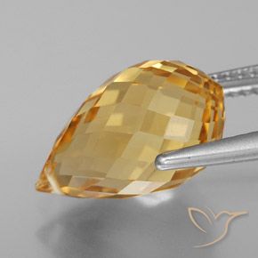 Citrine Gemstone in 14.6 x 8.6 mm Size for Sale, Citrine Stone in Golden Color
