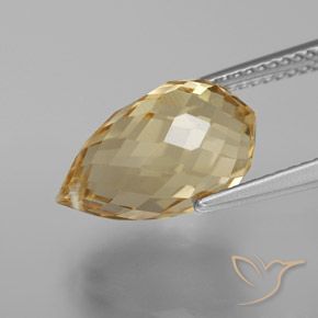 Citrine Gemstone in 14.1 x 8.4 mm Size for Sale, Citrine Stone in Golden-Brown Color