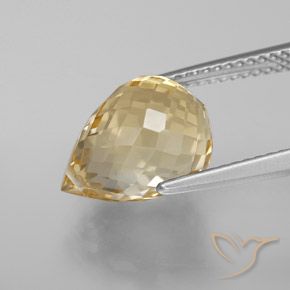 Citrine Gemstone in 12.2 x 8.8 mm Size for Sale, Citrine Stone in Golden-Orange Color