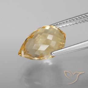 Citrine Gemstone in 12 x 8 mm (calibrated) Size for Sale, Citrine Stone in Golden-Orange Color