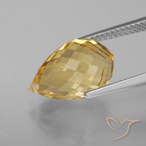 Citrine Gemstone in 14 x 9 mm (calibrated) Size for Sale, Citrine Stone in Golden Orange Color