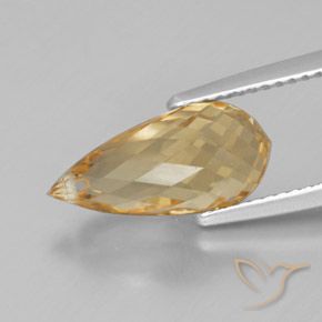 Citrine Gemstone in 14.4 x 7 mm Size for Sale, Citrine Stone in Golden Color