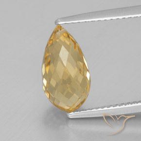 3,49ct Taglio briolette con foro dorato Citrino dal Brasile, Dimension 12,6x6,9 mm, Natural non trattati Gemstone, VVS Clarity, 1 piece Citrino in Arancione-Oro Color, Mohs Hardness of 7 adatto per gioielli da indossare ogni giorno, Sblocca Chakra del Plesso Solare, Photo A