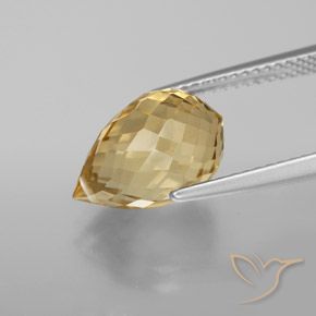 Citrine Gemstone in 12.5 x 8.2 mm Size for Sale, Citrine Stone in Golden-Orange Color