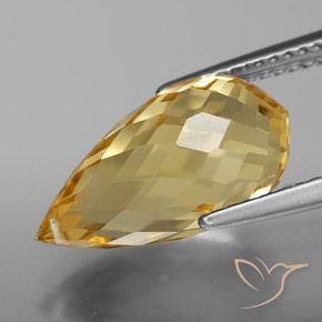 Citrine Gemstone in 15.4 x 8 mm Size for Sale, Citrine Stone in Golden Color