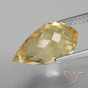 Citrine Gemstone in 14 x 8.1 mm Size for Sale, Citrine Stone in Golden Color