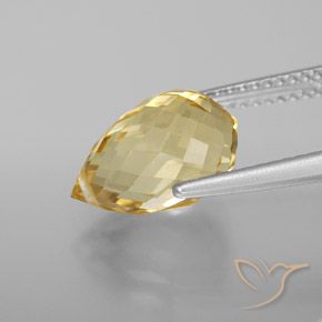 Citrine Gemstone in 11.9 x 7.5 mm Size for Sale, Citrine Stone in Golden Color