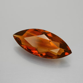 2.75 ct Orange Citrine Stone, Natural Citrine in Marquise Facet Shape for Sale